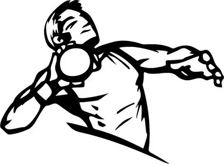 Shot Put Clipart Discus Cartoon Track Throwing Clip 5bl Fiel