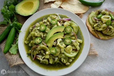 Aguachile vegano de champiñones y palmitos Recipe Veggie rec