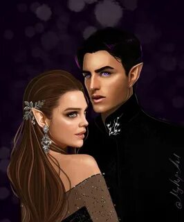 Feyre and Rhysand A court of thorns and roses #acotar #art F