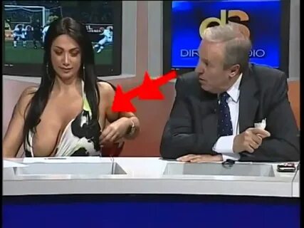 Live tv boob slip.