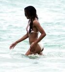 Ciara - nice booty shots in a bikini at Miami Beach - 46 Pic
