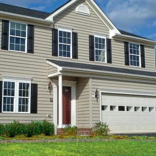 2 colonial home with beige siding - Google Search Beige hous