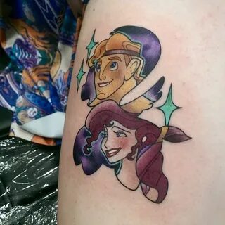 Hercules & Meg Disney tattoos, Hercules tattoo, Geek tattoo