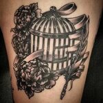 47 Delightful Bird Cage Tattoos That Will Absolutely Make Yo