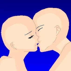 Anime Couple Kissing Base