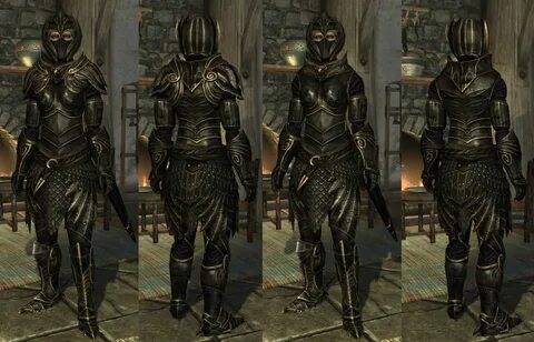 golden armor and weapons non replacer at skyrim nexus