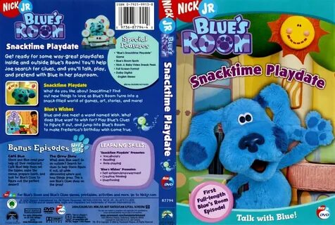 Blues Clues Snacktime Playdate- TV DVD Scanned Covers - Blue