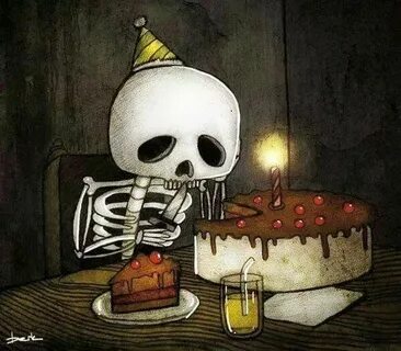 cute skeleton - Happy Birthday Happy birthday gothic, Happy 