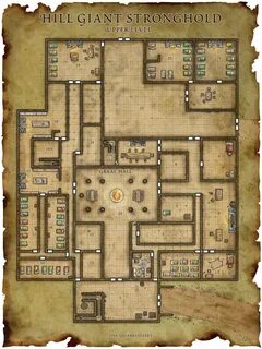 Hill Giant Stronghold Map Fantasy map, Dungeon maps, Tableto