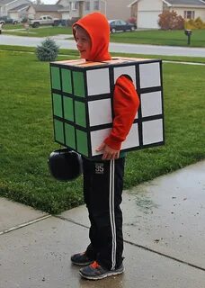 DIY Rubik's Cube Halloween Costume - Easy and super affordab