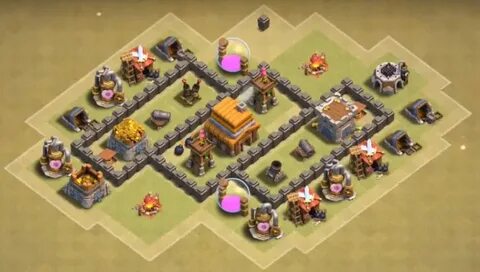 Town Hall 4 Base / 30+ Best Town Hall 4 Base Links (War,Farm