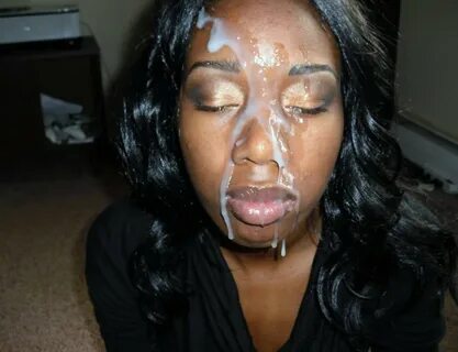 Ebony Cum Face Black Facial Cum Shot Ebony