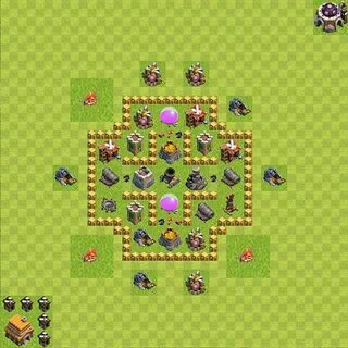 Farming Base TH5 - Clash of Clans - Town Hall Level 5 Base, 