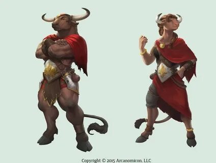 Tales of Arcana - Minotaurs Dungeons and dragons characters,