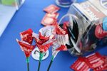 Student Health Services give out condom roses on National Co