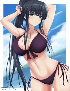 Anime women with big boobs in bikinis