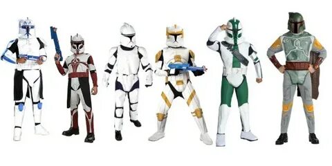 Clone Trooper Costume Kids Captain Rex Star Wars Halloween F