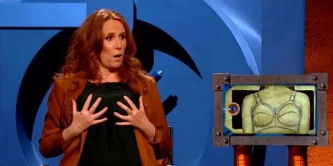 Catherine Tate fondles her boobs as she urges Room 101 host 