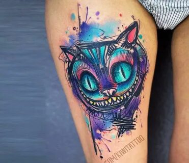 Cheshire Cat tattoo by Kiwi Tattoo Photo 23915