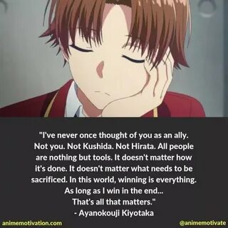 Classroom of the Elite Quotes!! Anime Amino