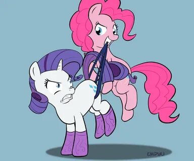 #911013 - suggestive, artist:empyu, pinkie pie, rarity, pony