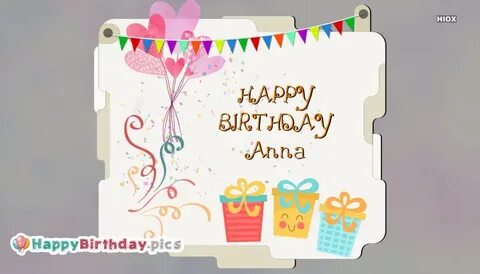Happy Birthday Anna Wishes, Images