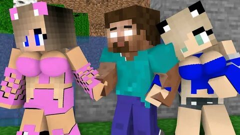 Herobrine Life : The love of Two cute girl - Minecraft sad a