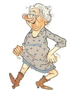 herbatka gif - Szukaj w Google Old lady cartoon, Funny old p