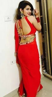 Pin on Backless Saree.