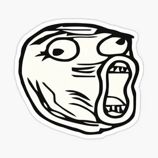 "Meme Face #2" Sticker by praaf Redbubble