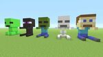 Minecraft Tutorial: How To Make Baby Minecraft MOB Statues (