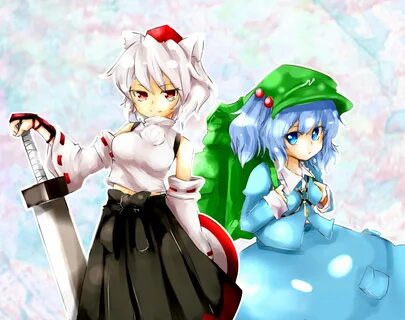 video games touhou twintails inubashiri momiji kawashiro nit