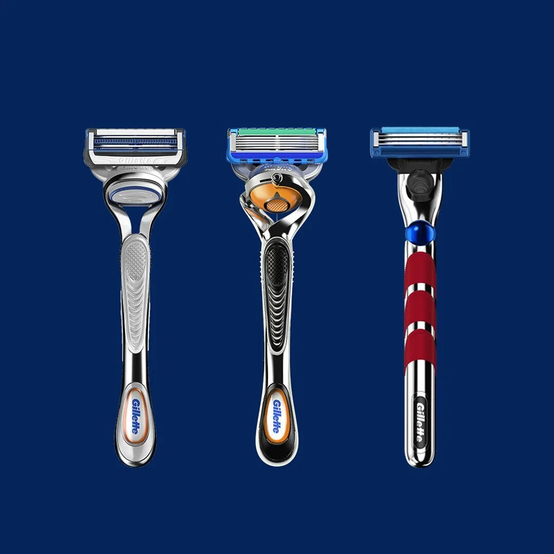 Угадай, какая бритва у предыдущего комментатора!⠀ #Gillette_игра" .