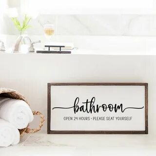 Funny Bathroom Signs Free SVG Files - Weekend Craft