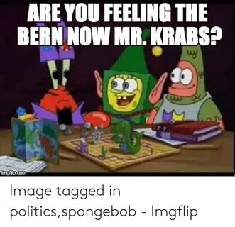 ARE YOU FEELING THE BERN NOW MR KRABS? Imgfipcom Image Tagge