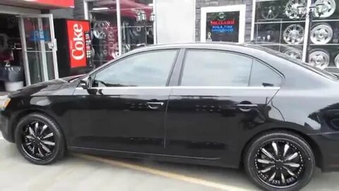 HILLYARD CUSTOM RIM&TIRE 2010 VW JETTA WITH 18 GLOSS BLACK &