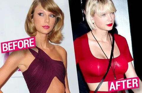 Take That Calvin! Taylor Has Gone From 'An A Cup To A C-Cup,