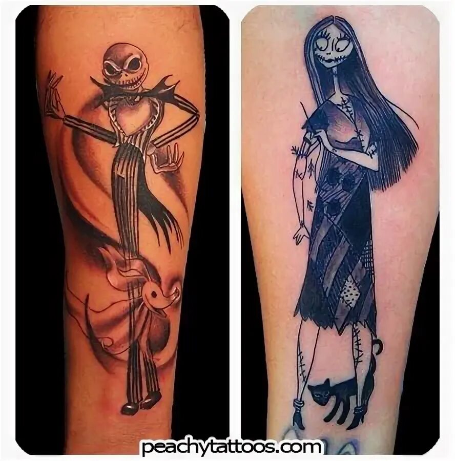 Jack and Sally Couples tattoo designs, Matching tattoos, Tat