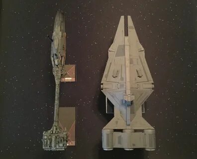 Arquitens-class Imperial light cruiser and a Nebulon-B friga