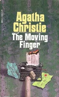 The Moing Finger - Agatha Christie - cover art by William Te