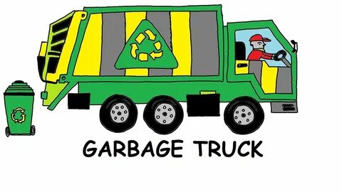 Garbage Truck Drawing for Kids Recycling Truck How to Draw G