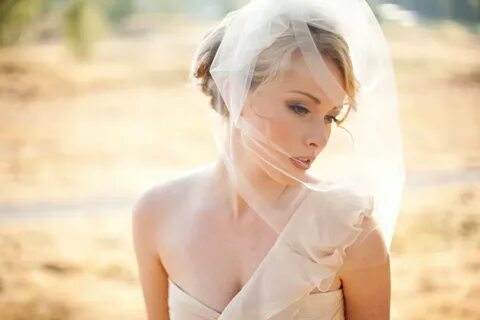 Simple Tulle Bridal Blusher