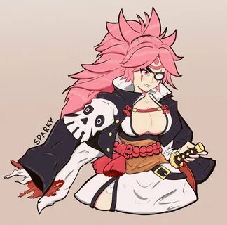 Sparky's tweet - "Some Baiken fanart. Excited to see her in 