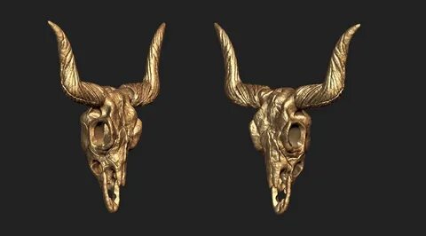 longhorn skull 3D Print Models in Sculpture 3DExport