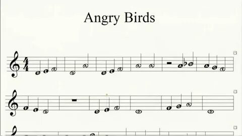 Piano Angry Birds Theme How to Play Easy Piano Letter Notes 