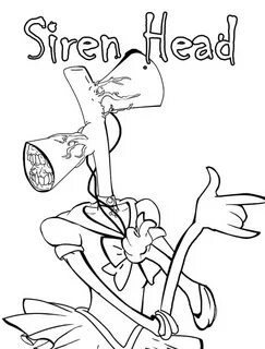 Siren Head 8 Coloring Page - Free Printable Coloring Pages f