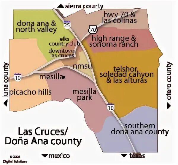 Las Cruces Nuevo Mexico Mapa