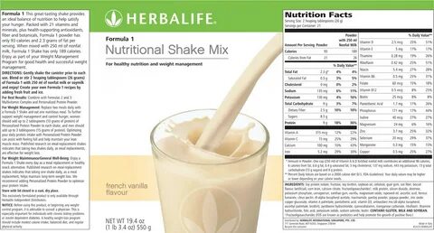 33 Herbalife Shakes Nutrition Label - Label Design Ideas 202