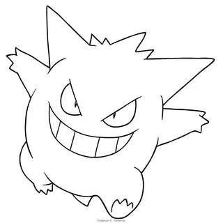 Coloriage de Gengar de Pokemon