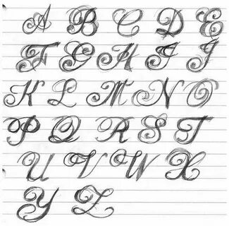 Lettering alphabet, Lettering fonts, Tattoo fonts cursive